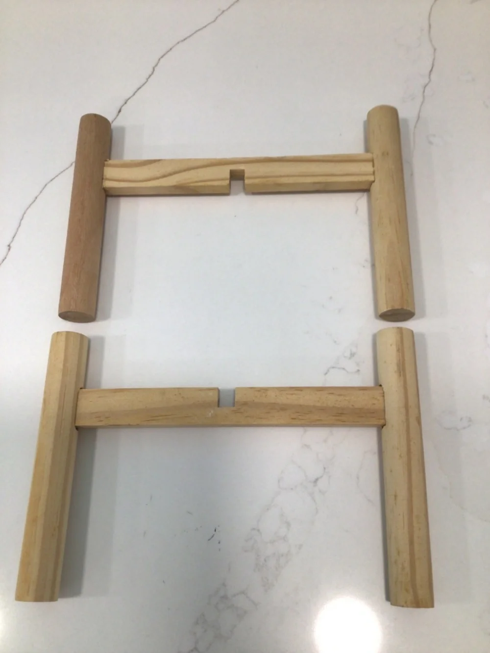 Plant stand holder wood